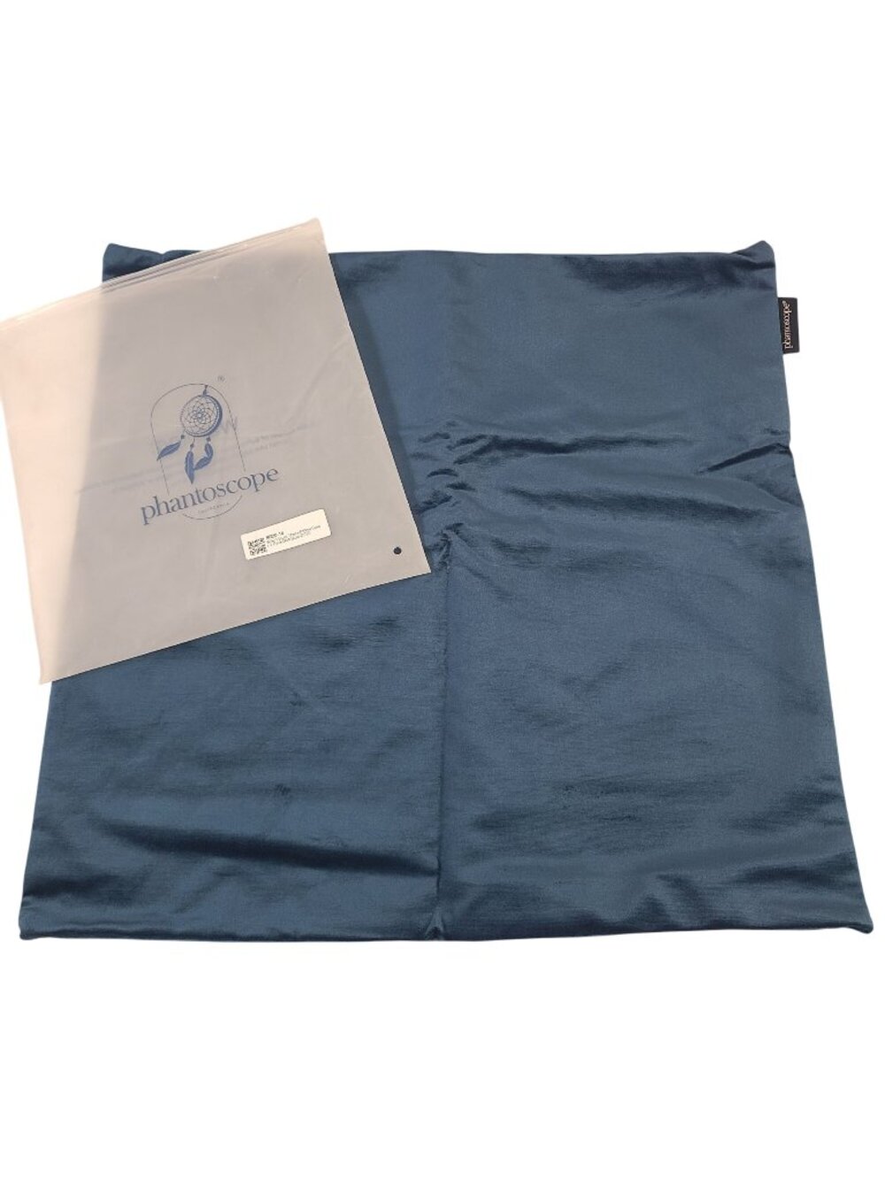 NEW Phantoscope Silky Velvet Throw Pillow Cover 20"x20" Dark Blue Zipper Closure
